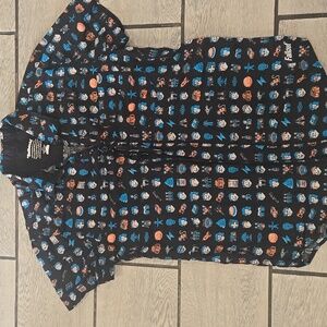 Bethesda Fallout Vault Boy Button Down Shirt Men's Size Small‎